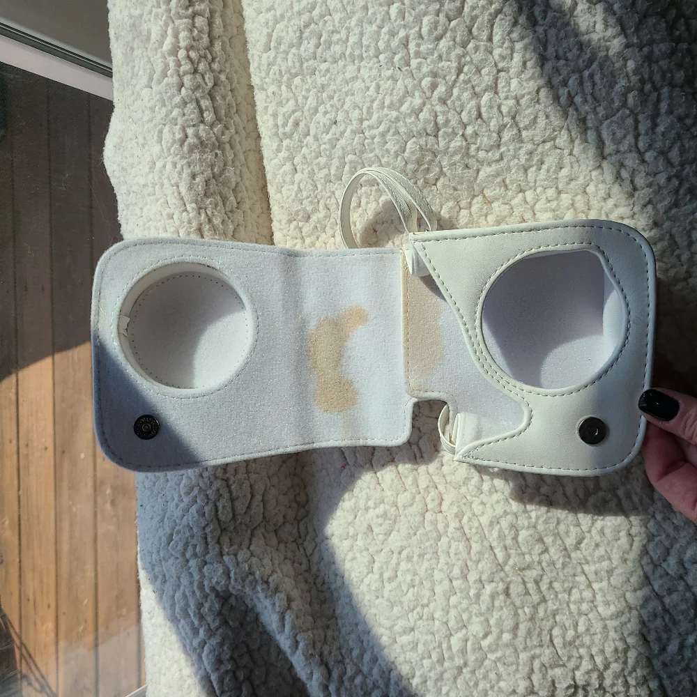 Instax white crossbody carrying case